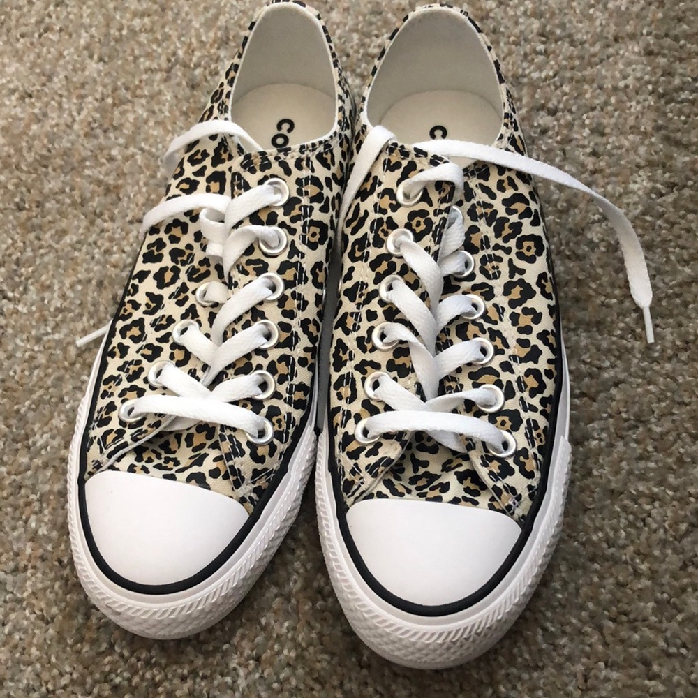 Womens leopard print converse
